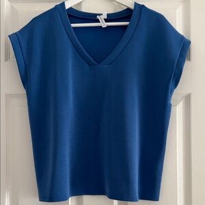Cable & Gauge Royal Blue V-Neck Tee